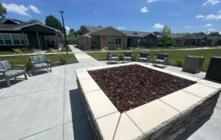 Fire pit on The Green