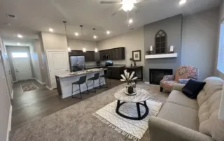 Garden Home living room and kitchen